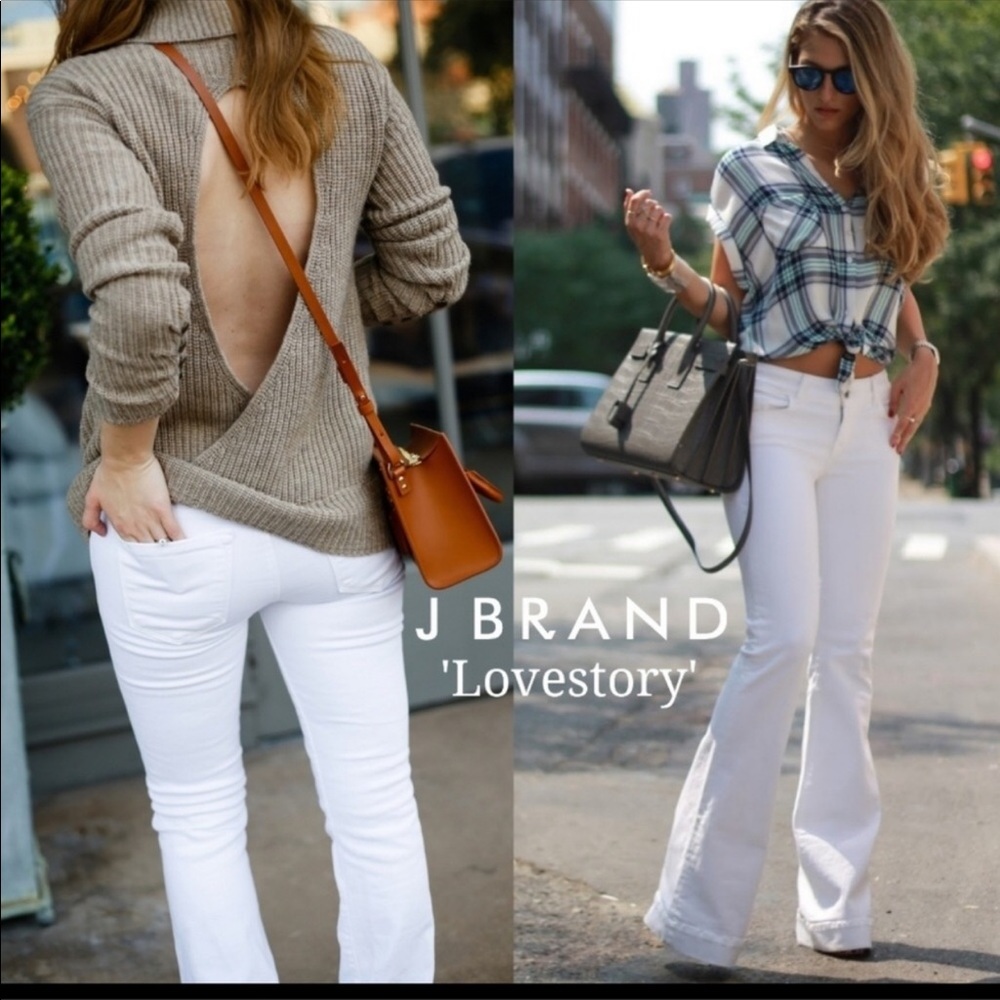J Brand White Love Story Jeans